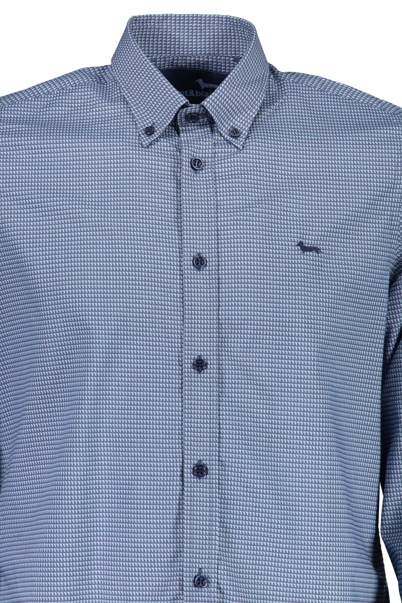 Harmont & Blaine Elegant Blue Long Sleeve Button-Down Shirt