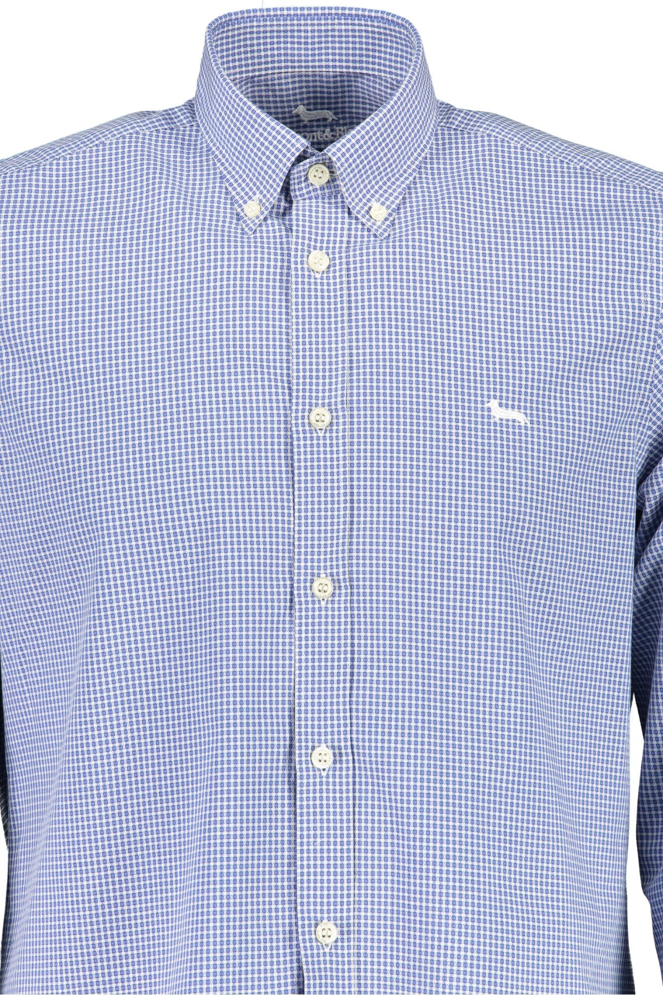 Harmont & Blaine Elegant Blue Button-Down Cotton Shirt