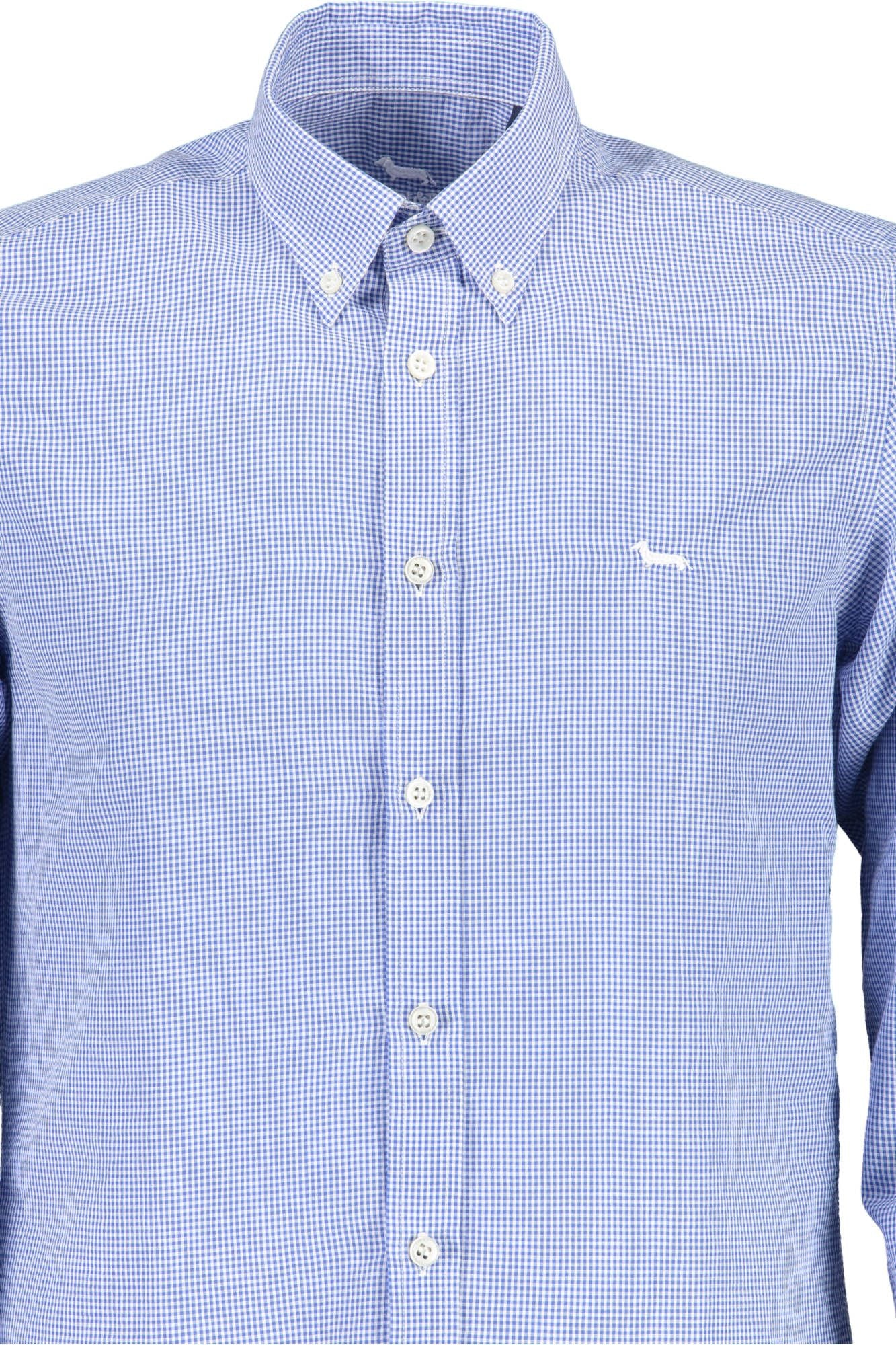 Harmont & Blaine Elegant Slim-Fit Blue Cotton Shirt