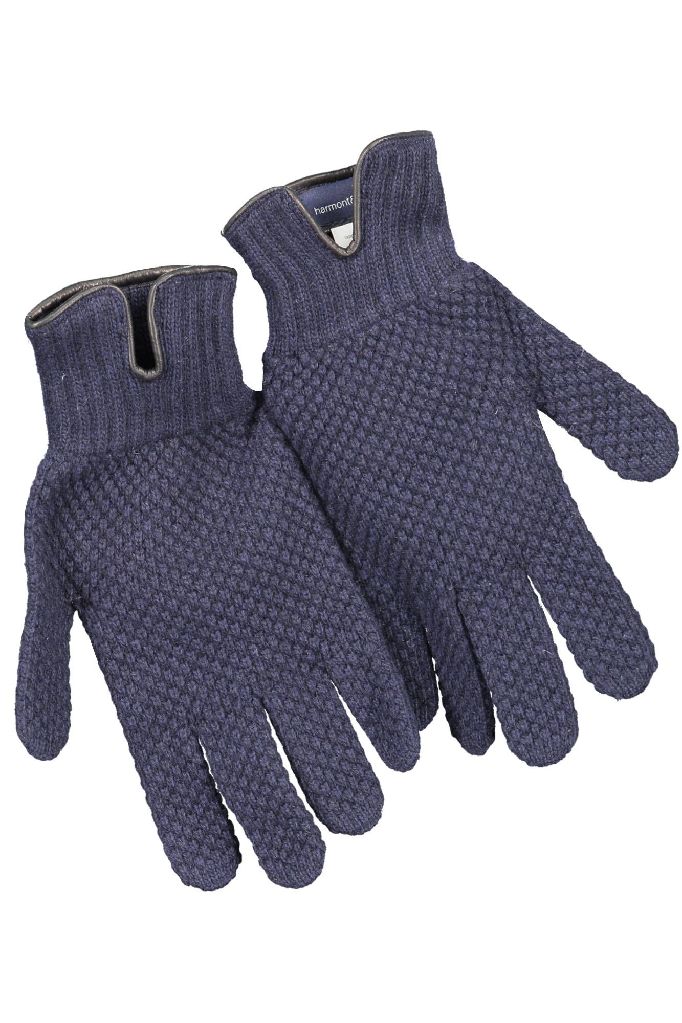 Harmont & Blaine Elegant Blue Woolen Gloves