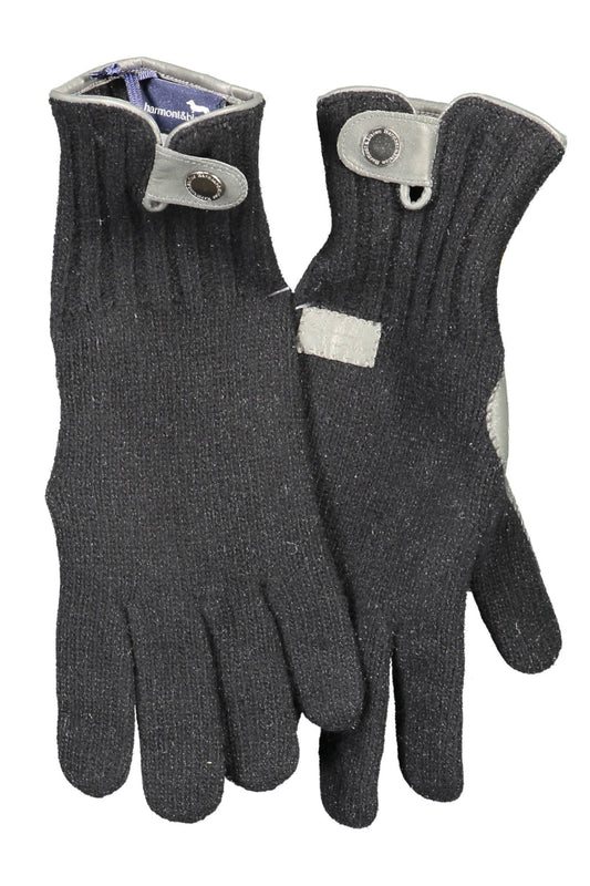 Harmont & Blaine Elegant Wool Gloves with Contrasting Details