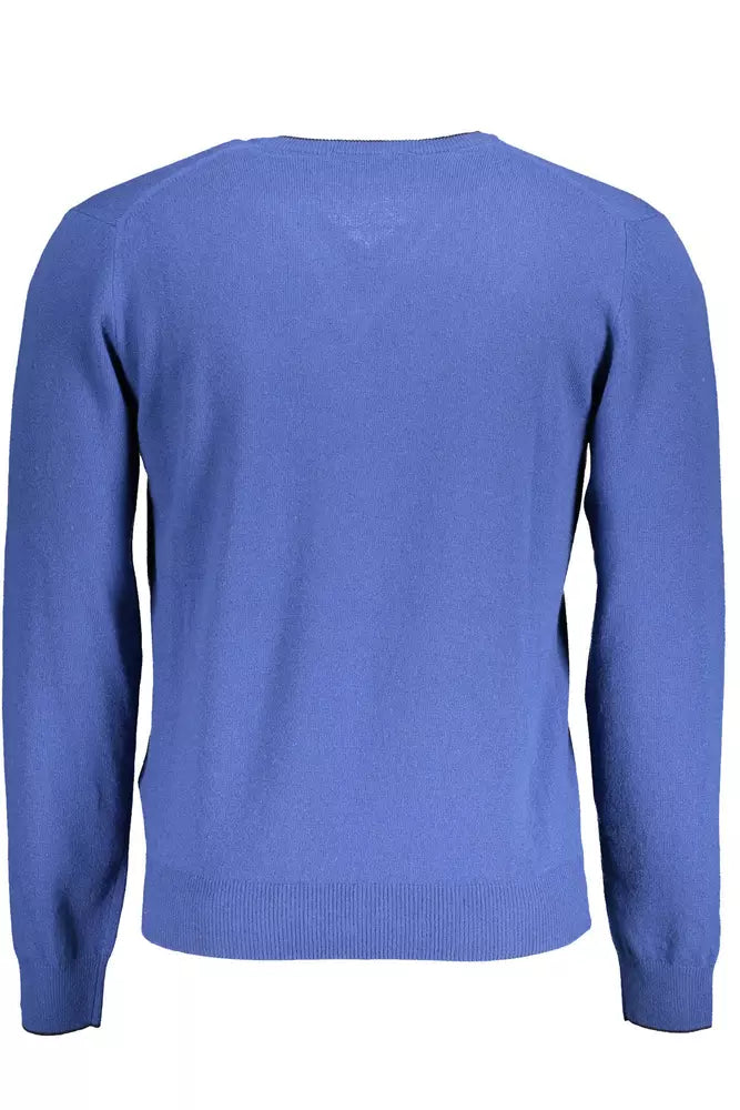 Harmont & Blaine Elegant V-Neck Wool-Blend Sweater