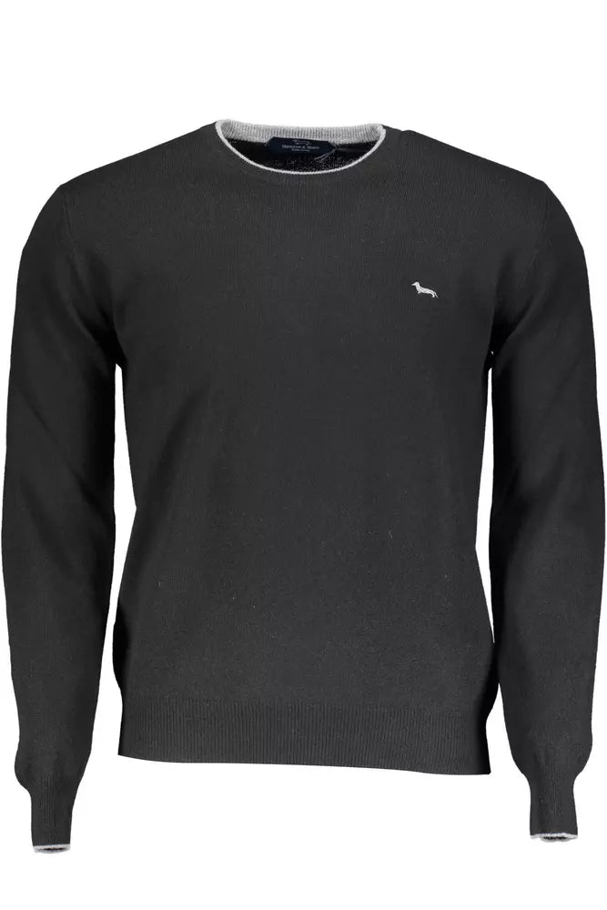 Harmont & Blaine Elegant Crew Neck Sweater with Contrasting Details