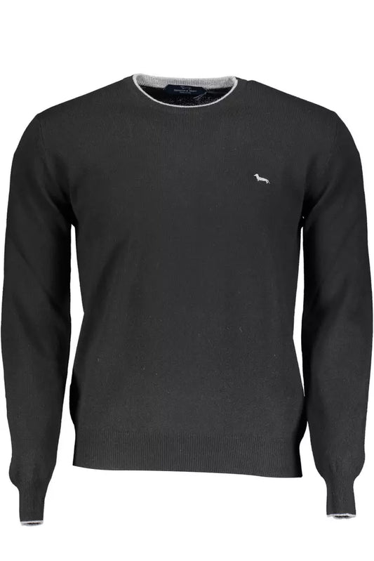 Harmont & Blaine Elegant Crew Neck Sweater with Contrasting Details