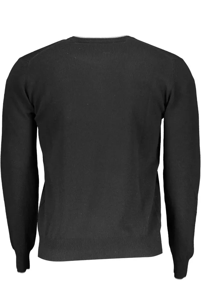 Harmont & Blaine Elegant Crew Neck Sweater with Contrasting Details