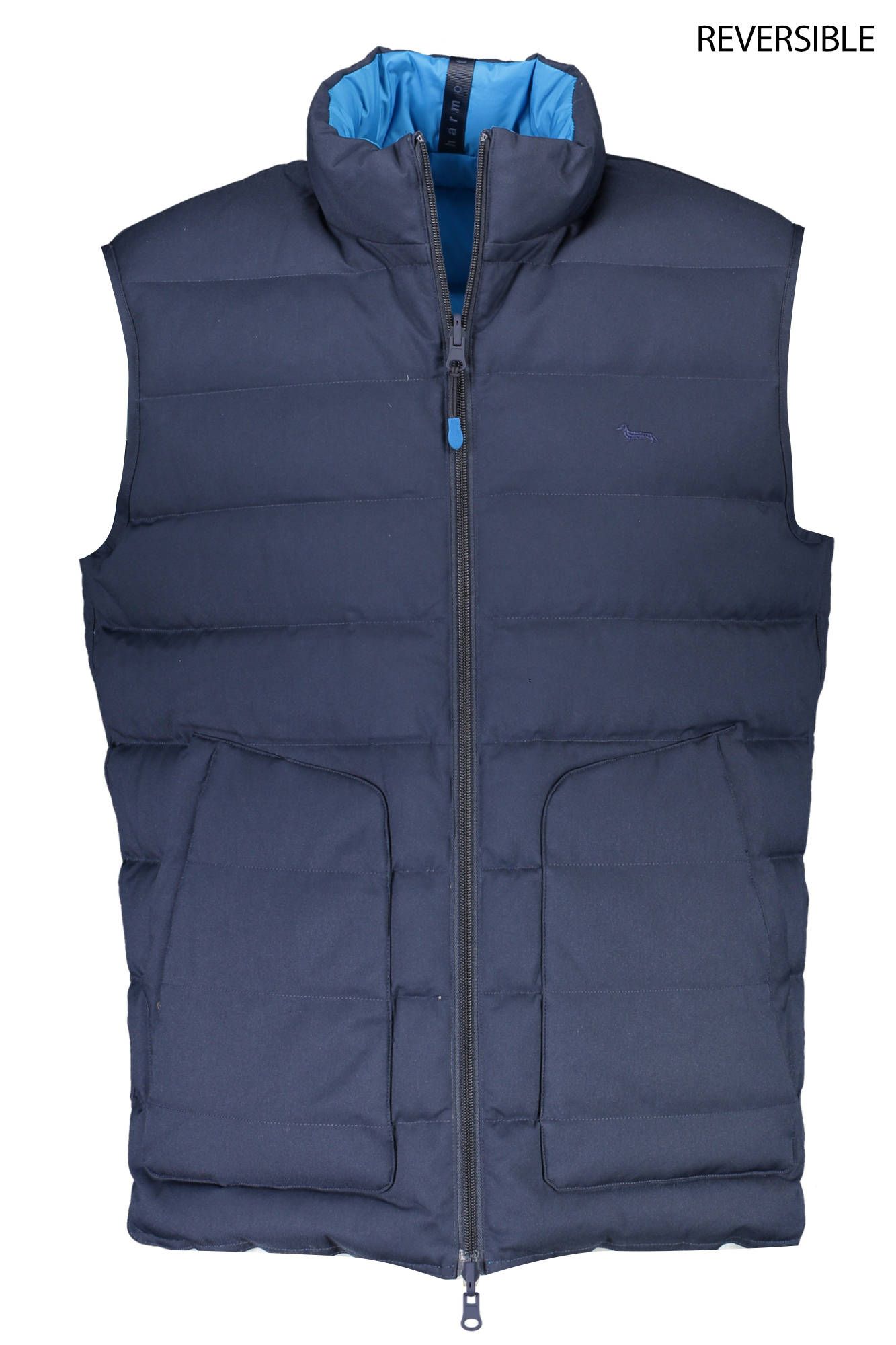 Harmont & Blaine Elegant Reversible Sleeveless Down Jacket