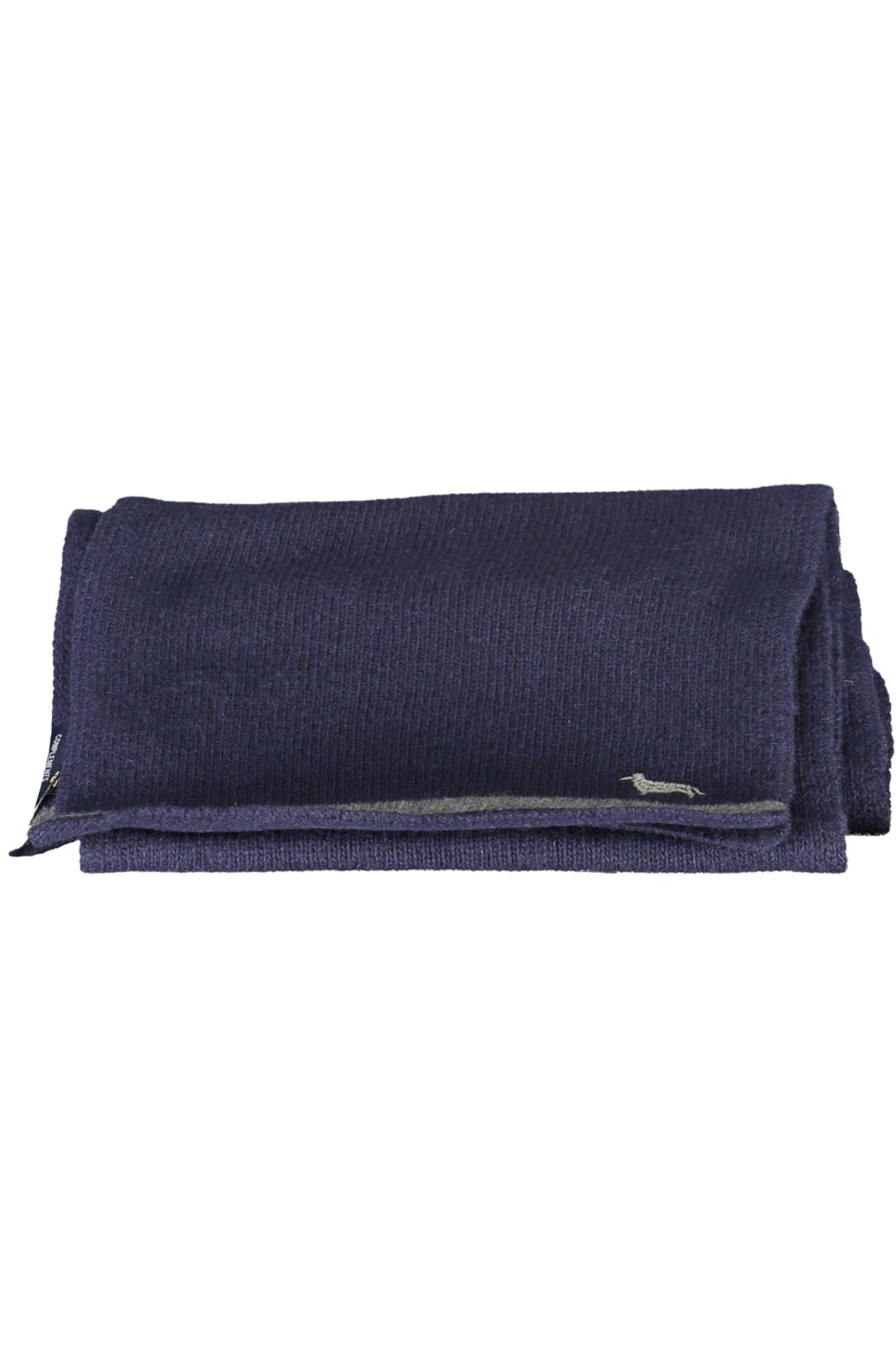 Harmont & Blaine Elegant Wool-Cashmere Blue Scarf