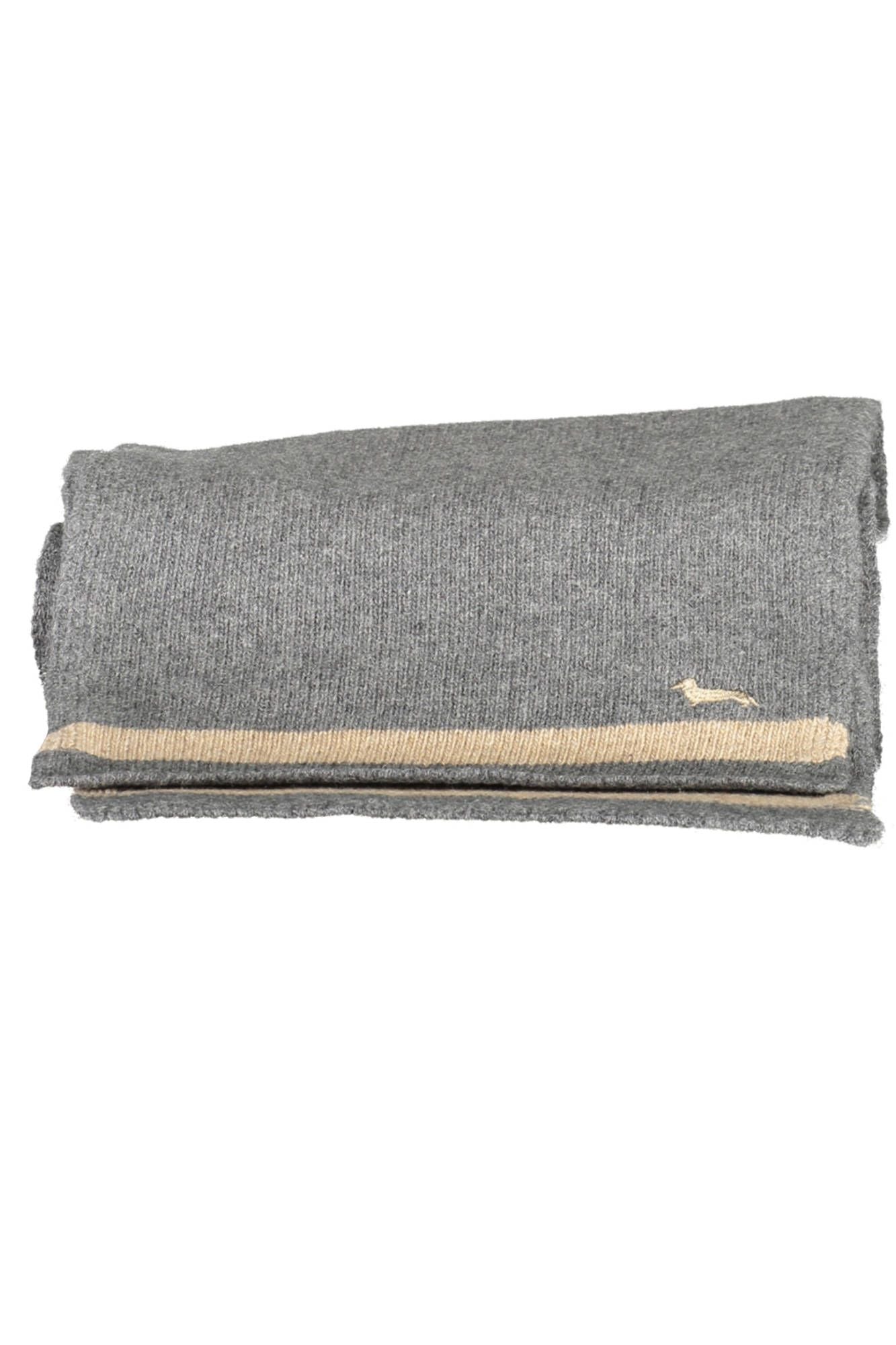 Harmont & Blaine Elegant Gray Wool-Cashmere Blend Scarf