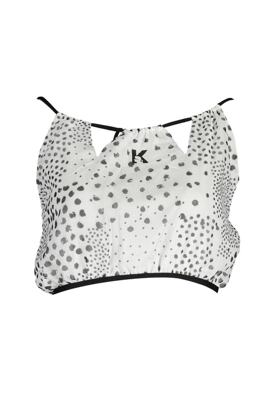 Karl Lagerfeld Beachwear Chic Beach Top with Contrast Details