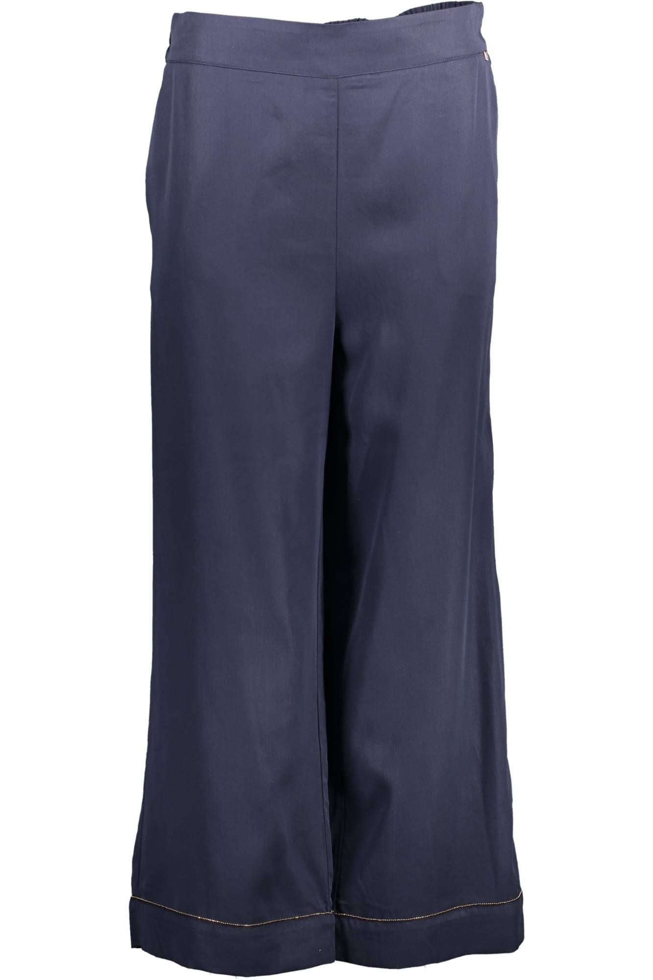 Kocca Chic Blue Trousers with Contrasting Details