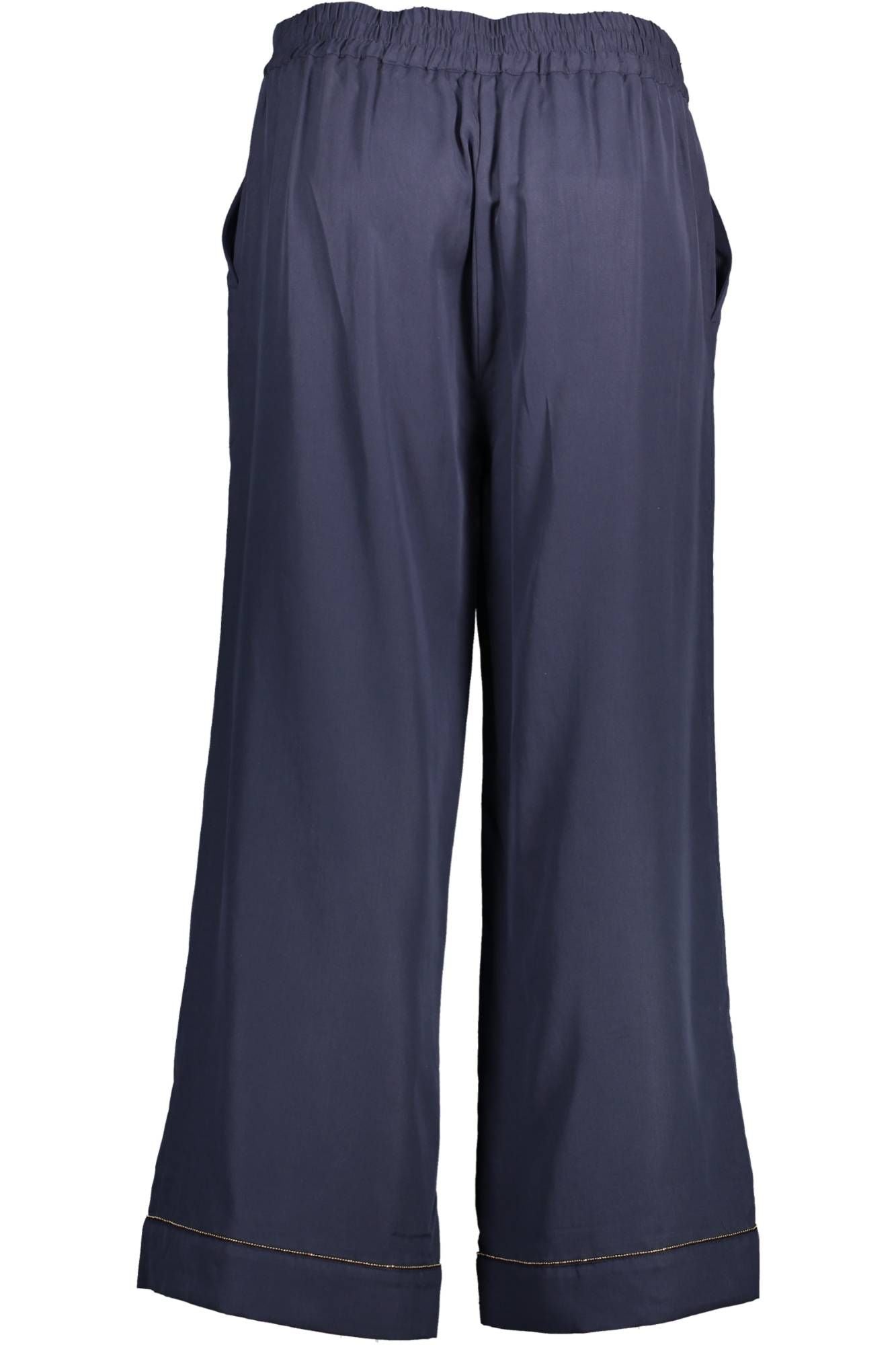 Kocca Chic Blue Trousers with Contrasting Details