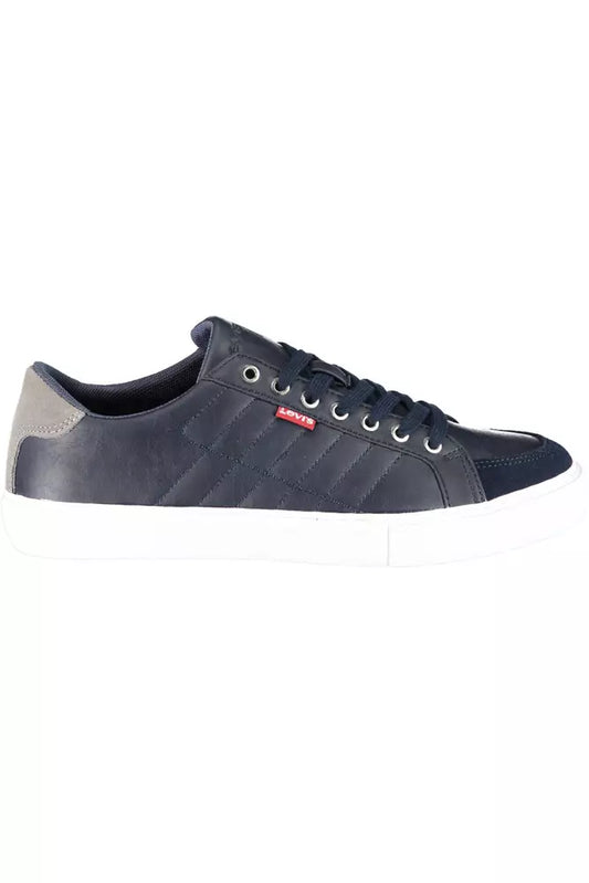 Levi's Sleek Blue Sneakers with Contrasting Accents