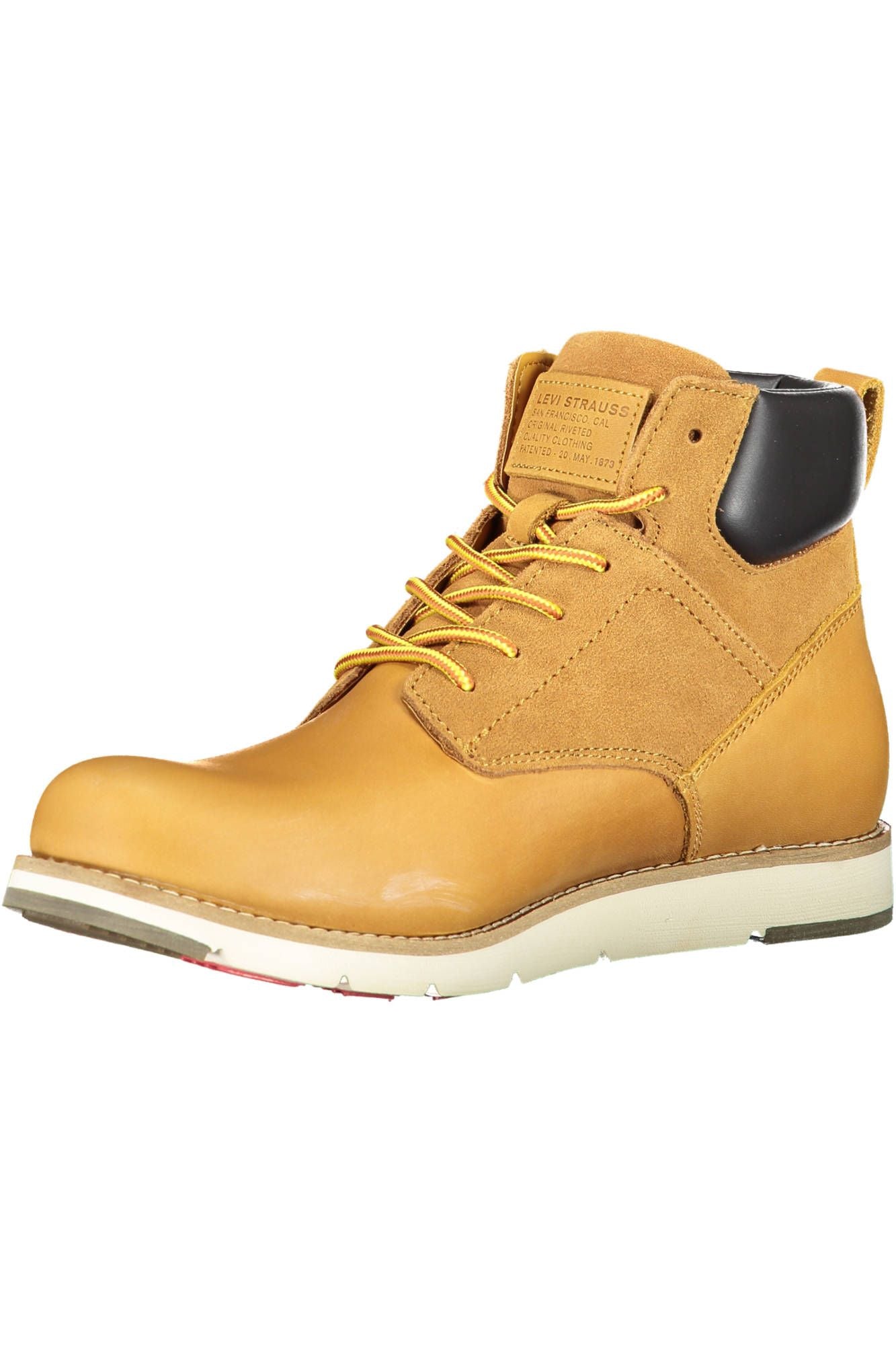 Levi's Beige Lace-Up Boots with Contrasting Details