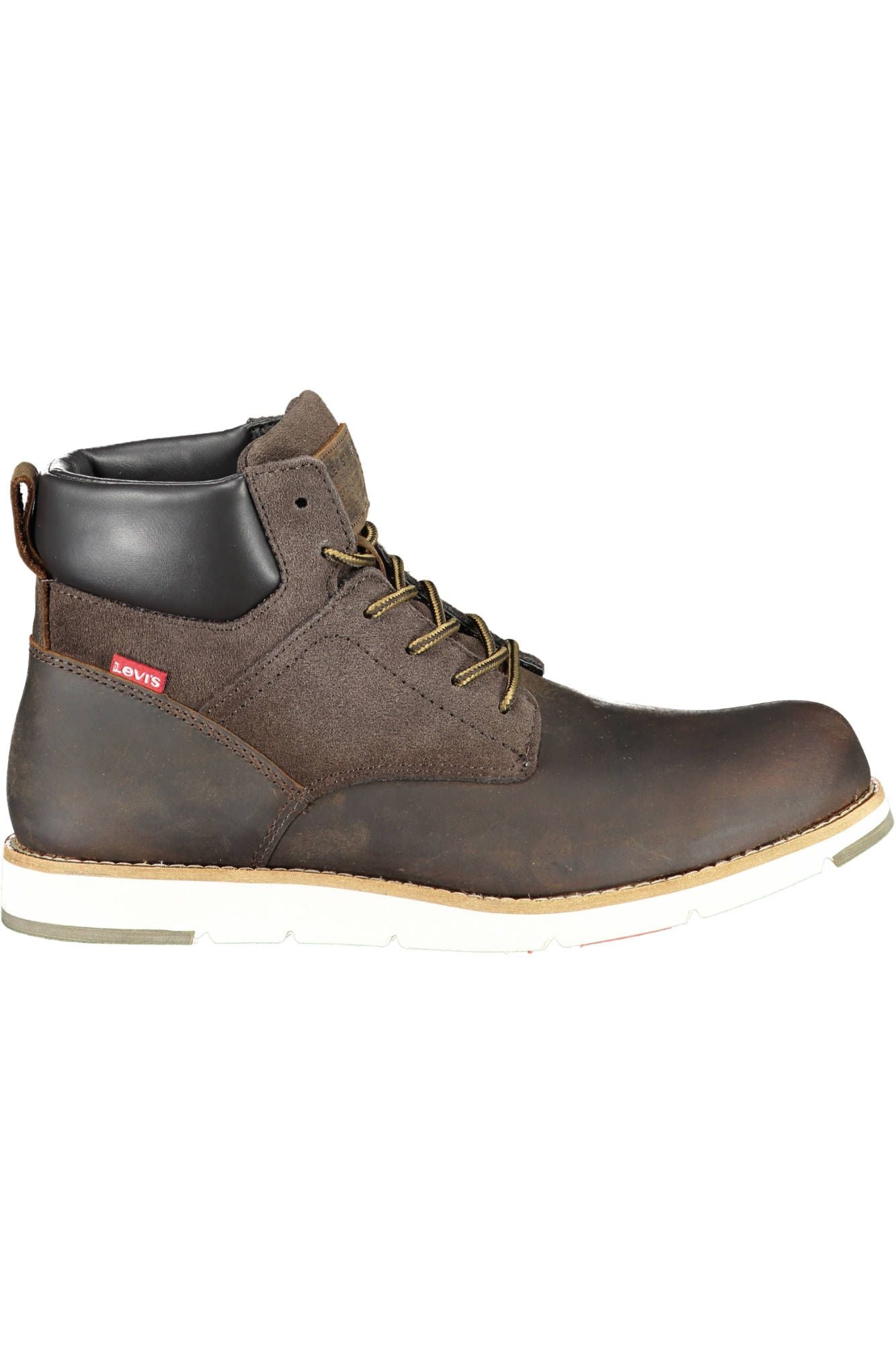 Levi's Chic Brown Lace-Up Boots with Logo Detail