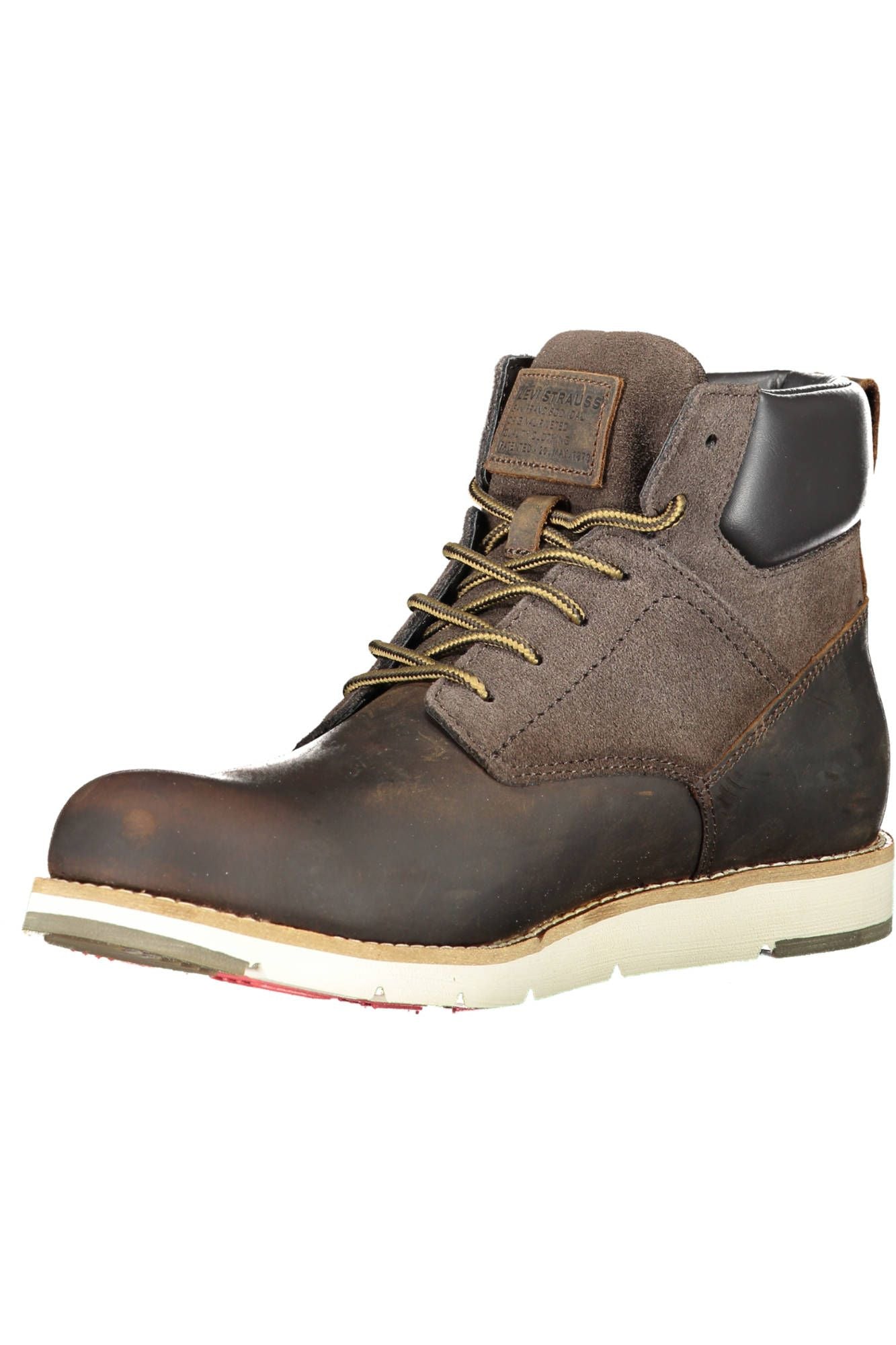 Levi's Chic Brown Lace-Up Boots with Logo Detail