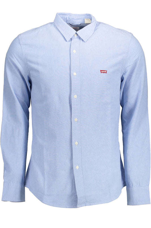 Levi's Sleek Slim-Fit Light Blue Cotton Shirt