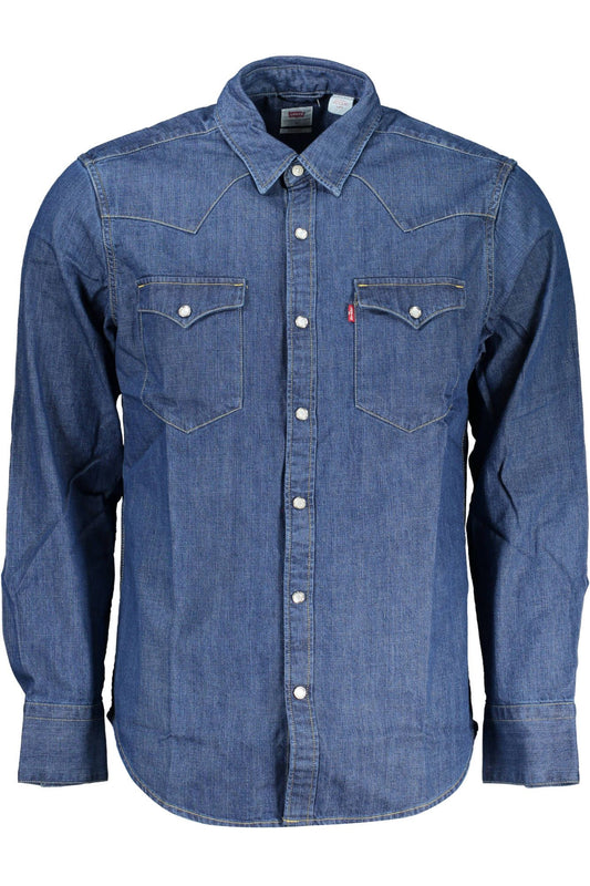 Levi's Classic Blue Denim Long Sleeve Shirt