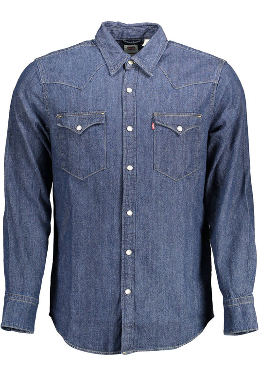 Levi's Classic Blue Denim Long Sleeve Shirt