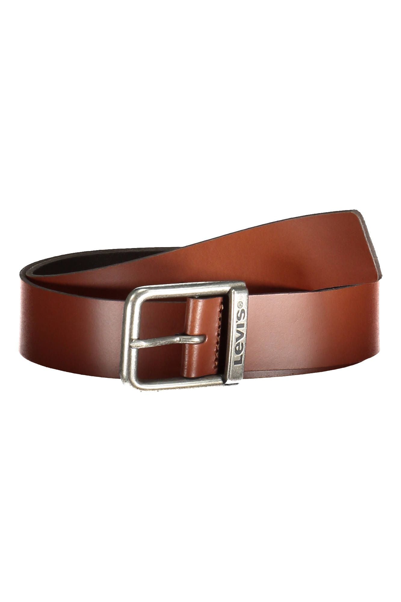 Levi's Classic Brown Leather Belt with Metal Buckle