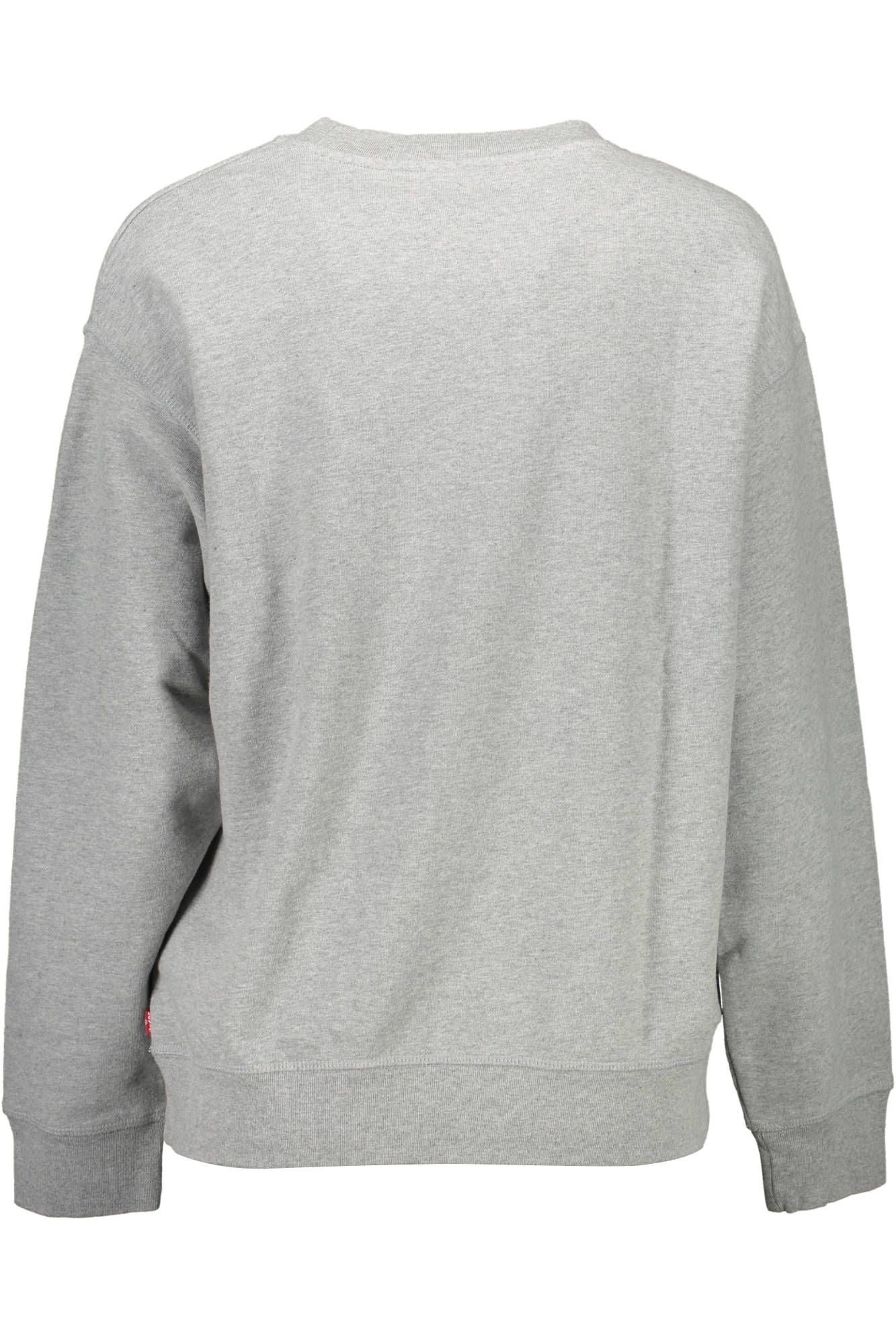 Levi's Chic Gray Long-Sleeved Round Neck Sweatshirt