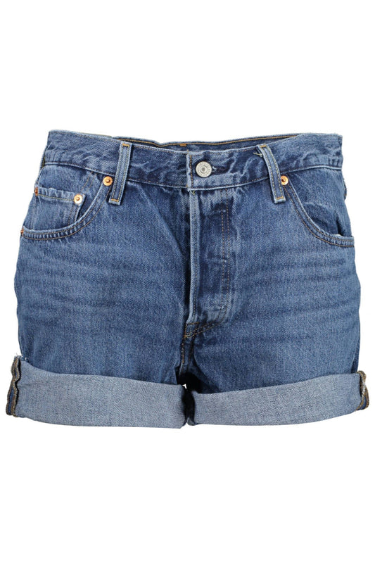 Levi's Chic Blue Cotton Denim Shorts