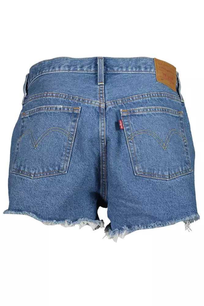 Levi's Chic Vintage 501 Denim Shorts with Worn Effect