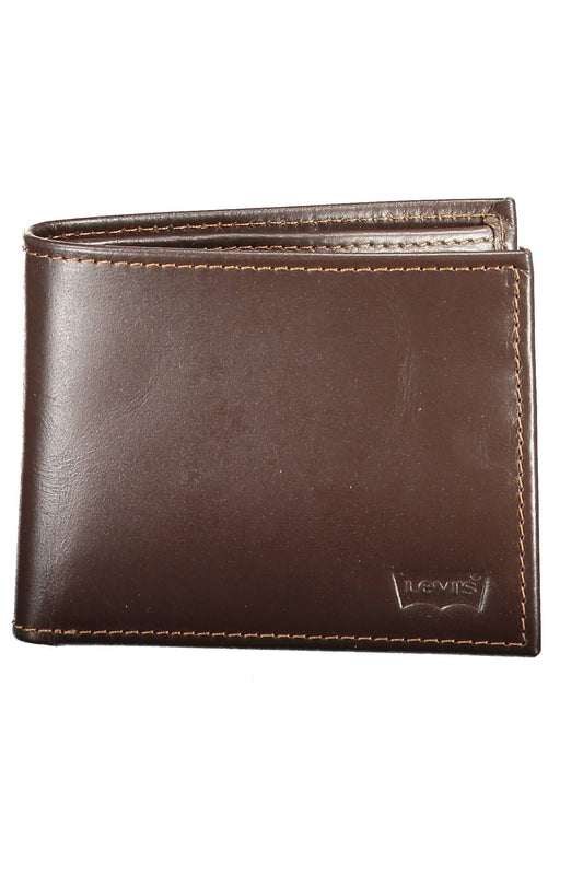 Levi's Elegant Brown Leather Men's Wallet