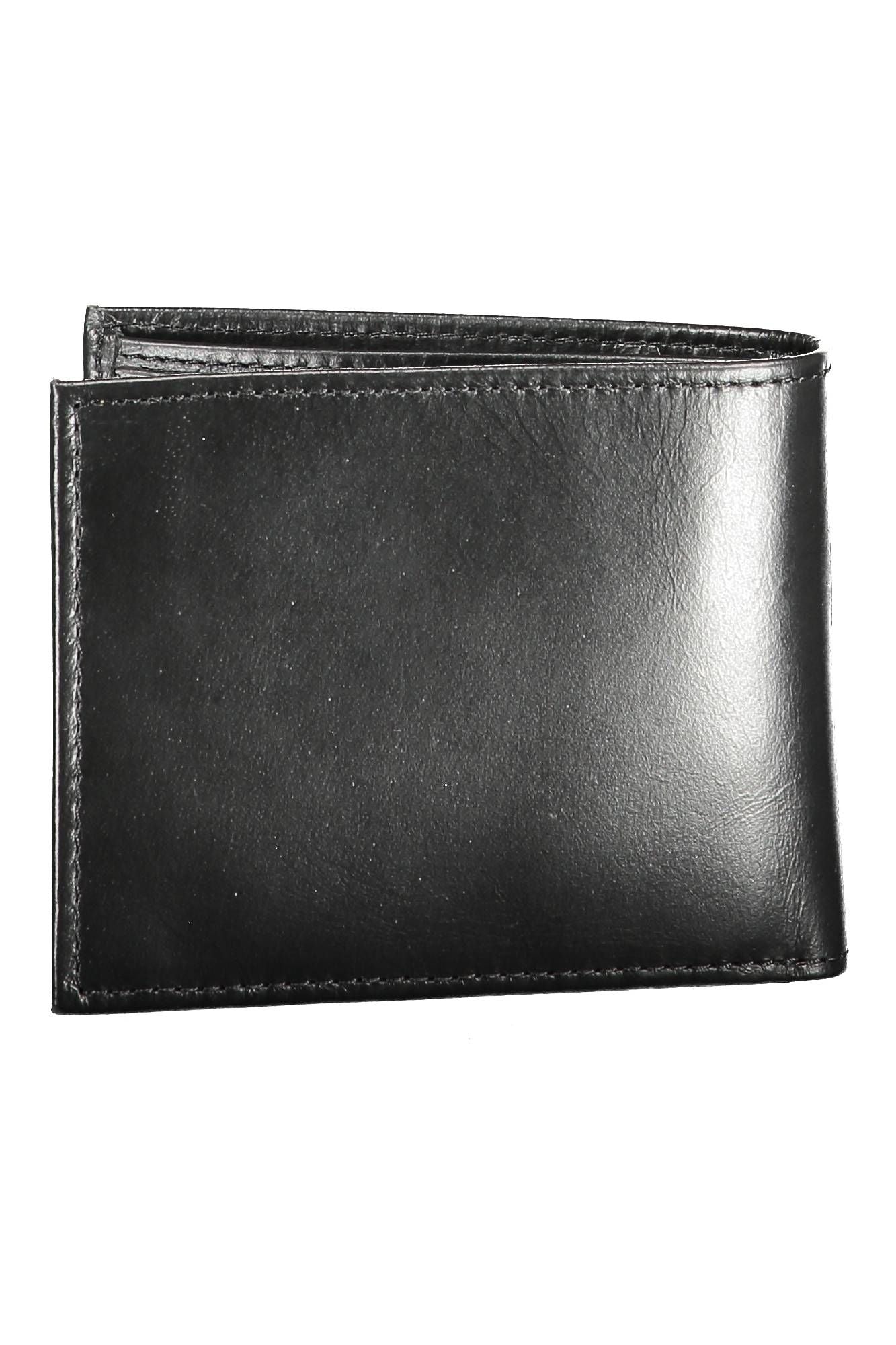 Levi's Sleek Black Leather Bi-Fold Wallet