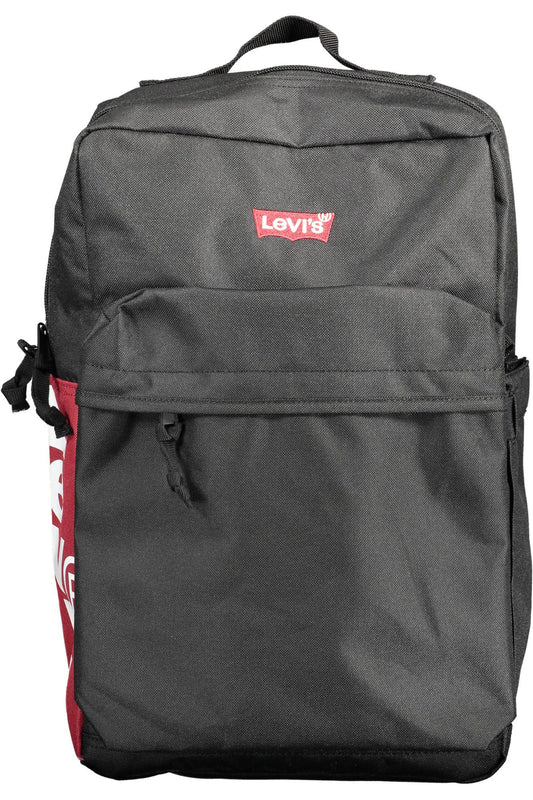 Levi's Eco-Conscious Black Backpack with Logo Detail