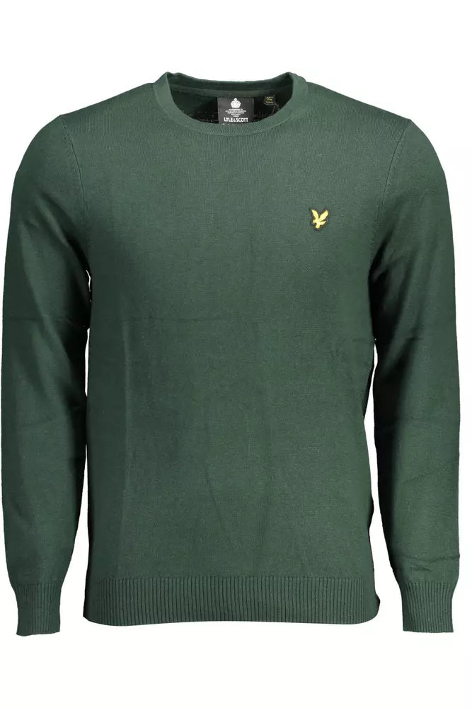 Lyle & Scott Elegant Green Cotton-Wool Blend Sweater