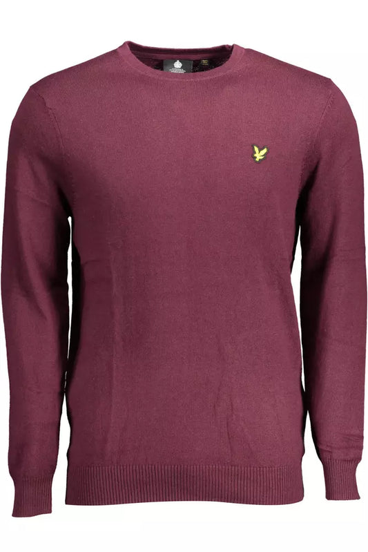 Lyle & Scott Elegant Purple Cotton-Wool Blend Sweater