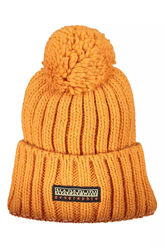 Napapijri Chic Orange Pom Pom Winter Cap