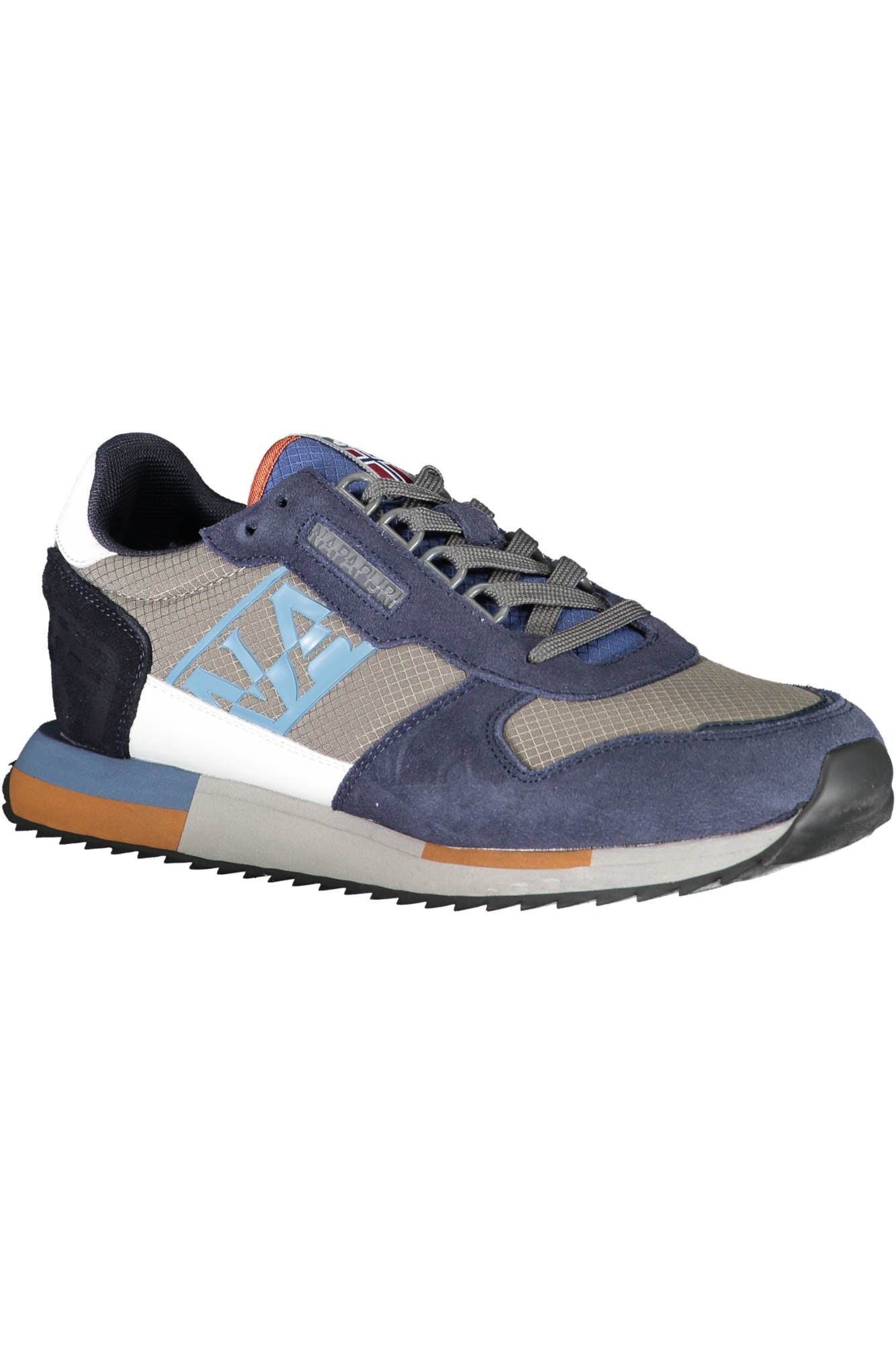 Napapijri Chic Blue Sports Sneakers with Contrasting Details