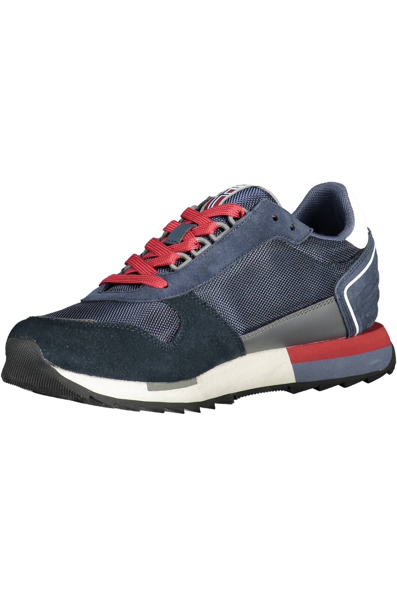 Napapijri Blue Sporty Sneakers with Contrasting Details