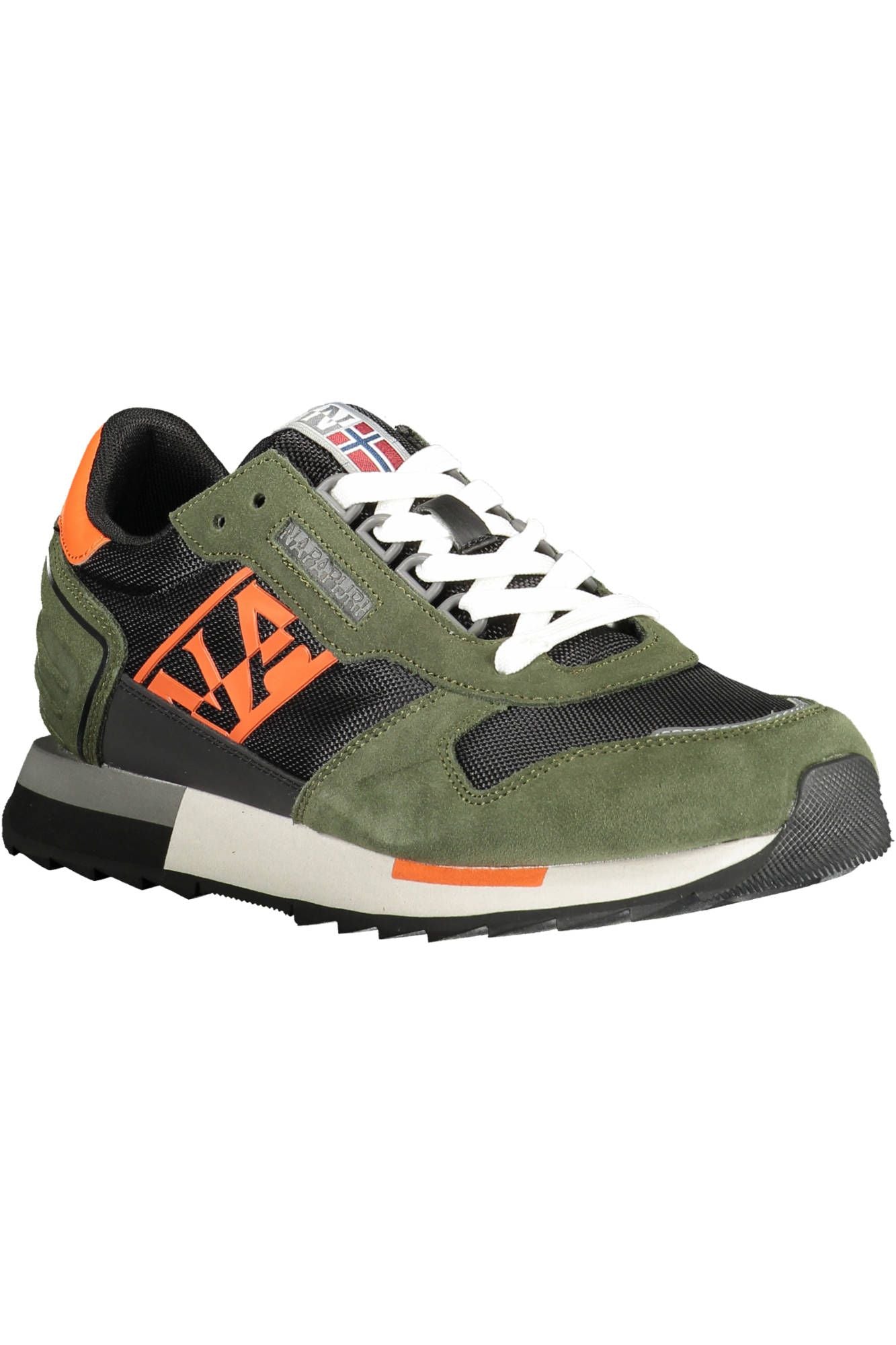 Napapijri Luxe Green Contrast Detail Sports Sneakers