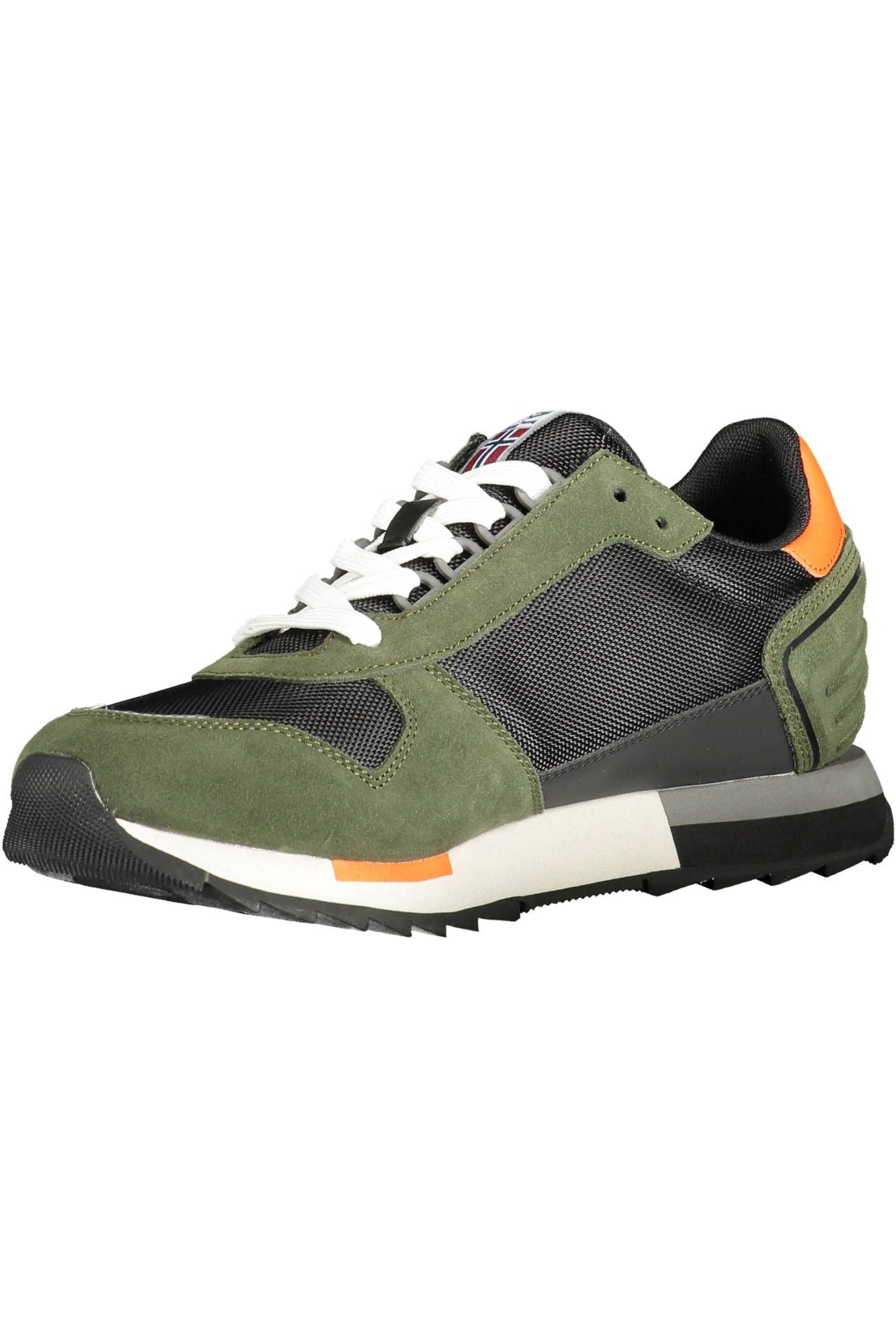 Napapijri Luxe Green Contrast Detail Sports Sneakers