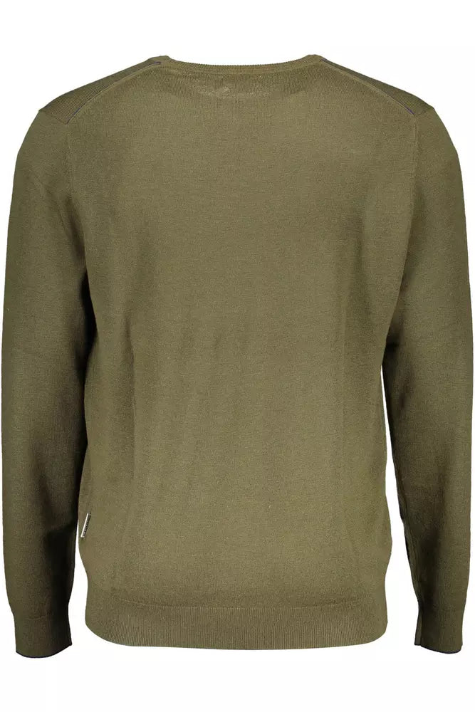 Napapijri Elegant Green Woolen Sweater for Men