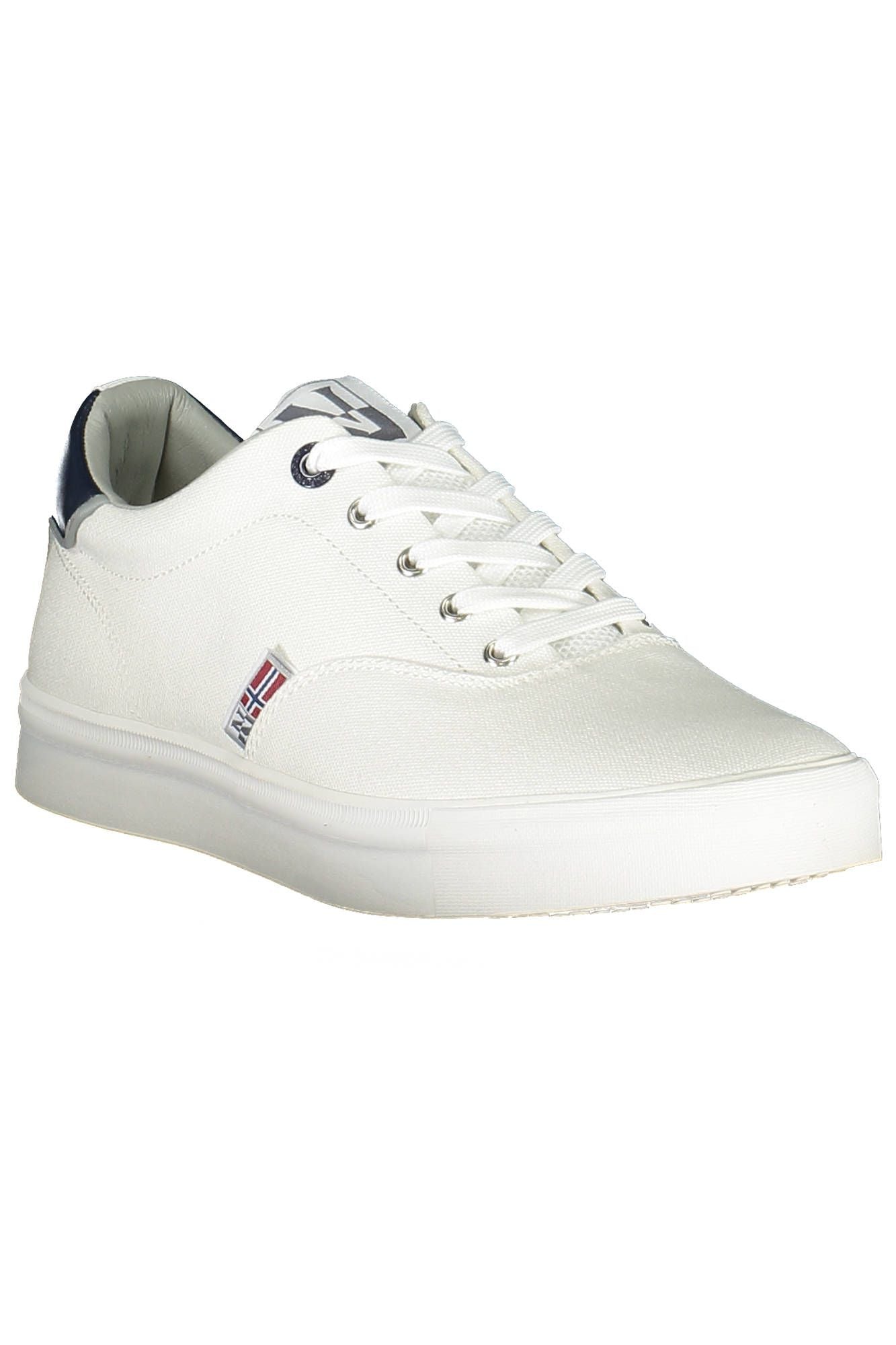 Napapijri Chic White Lace-Up Sports Sneakers