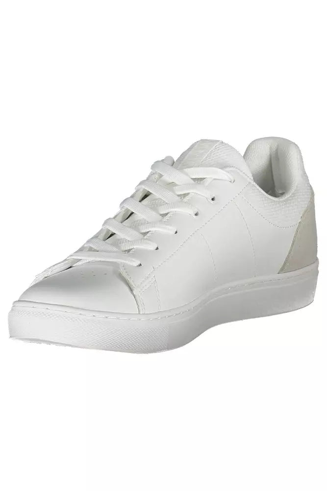 Napapijri Elegant White Lace-Up Sports Sneakers