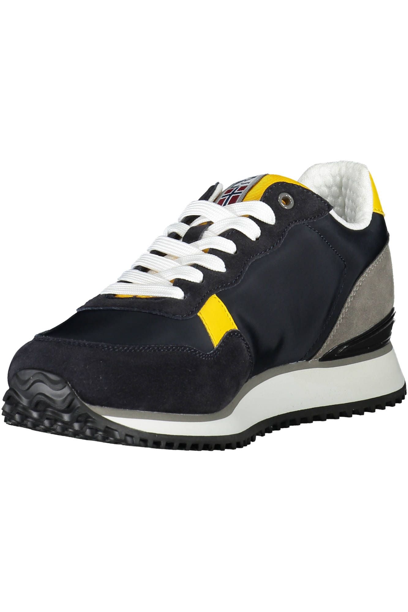 Napapijri Sleek Blue Contrasting Laced Sports Sneakers