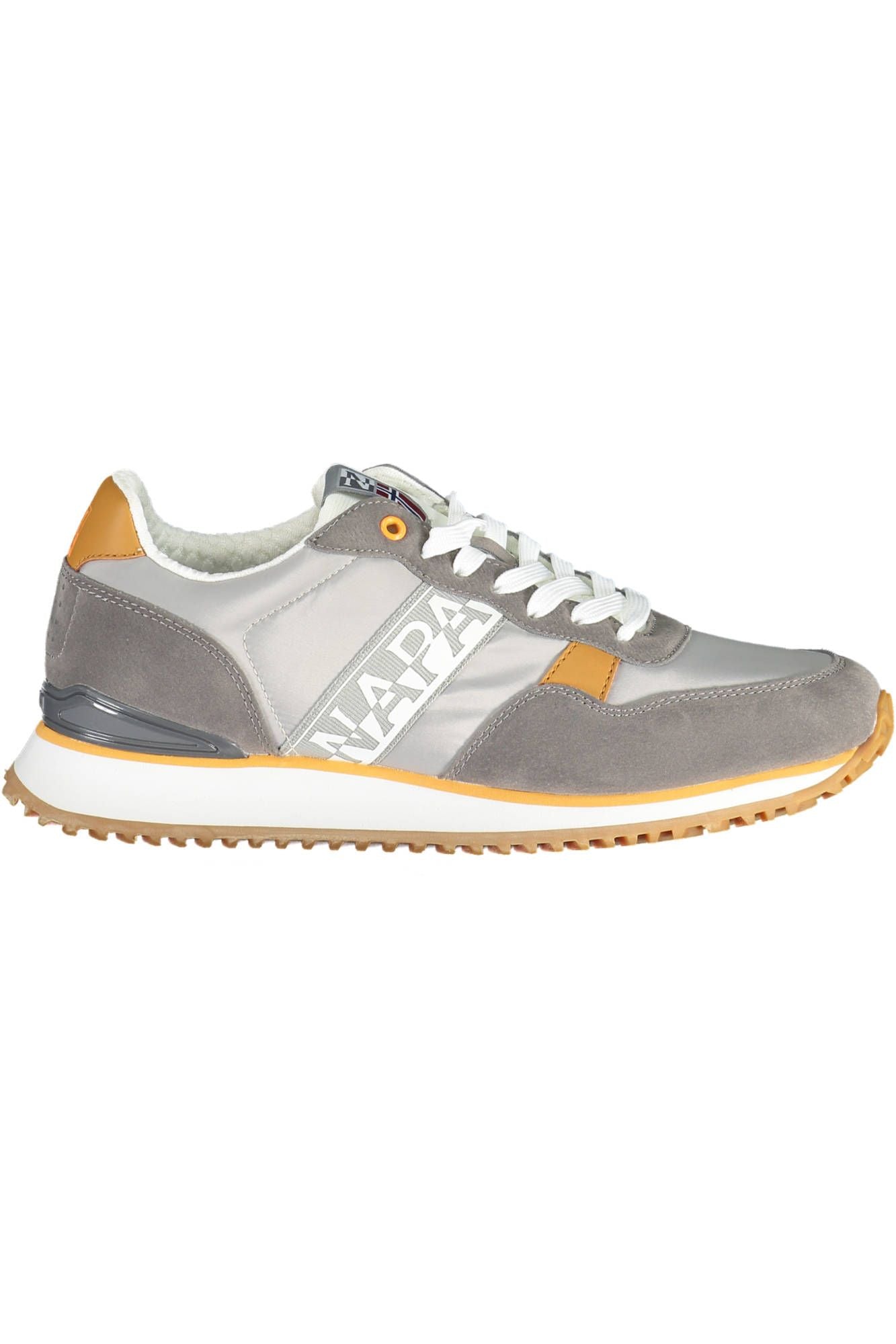 Napapijri Chic Gray Lace-Up Sports Sneakers