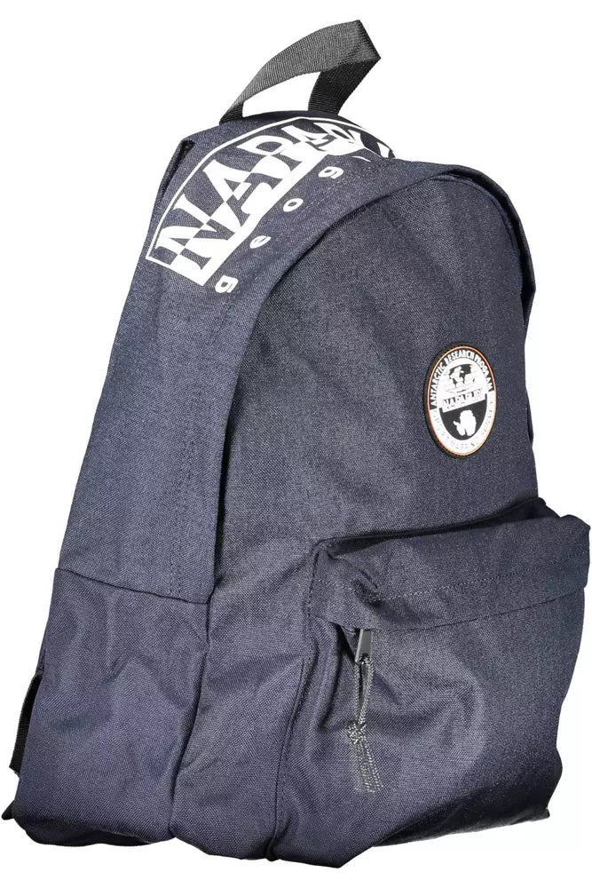 Napapijri Chic Blue Polyester Daypack with Logo Print