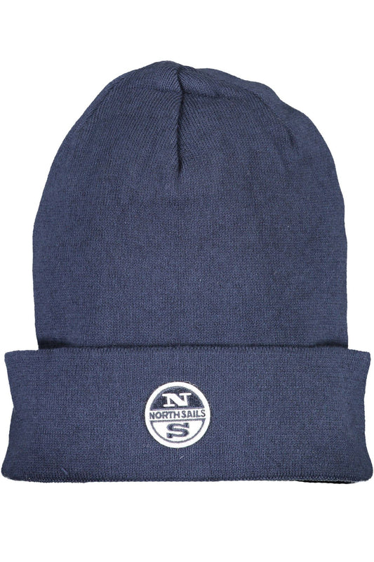 North Sails Chic Blue Cotton Cap with Logo Appliqué