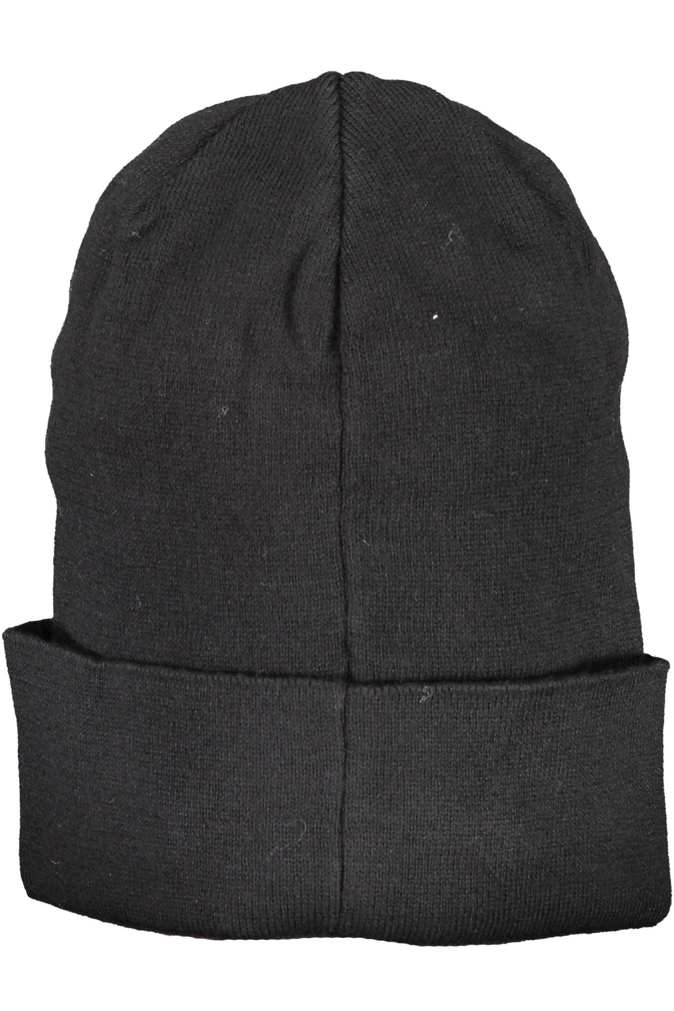 North Sails Sleek Black Cotton Cap with Iconic Logo