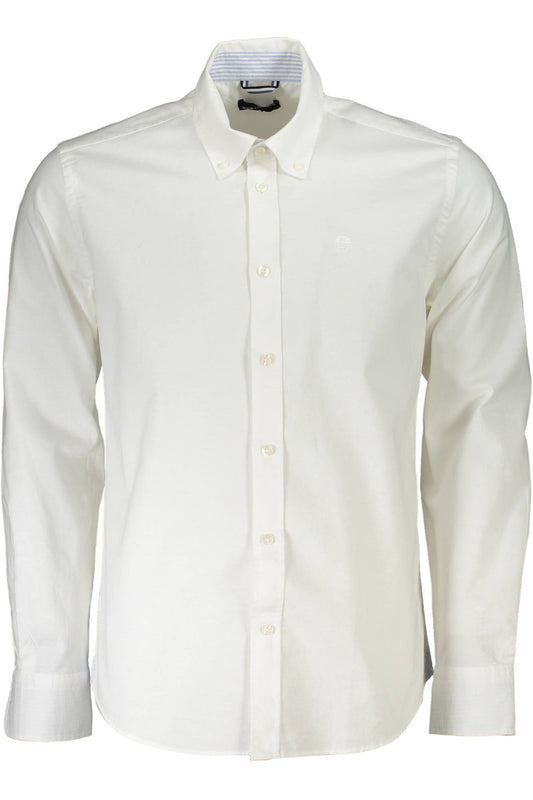 North Sails Elegant White Cotton Button-Down Shirt