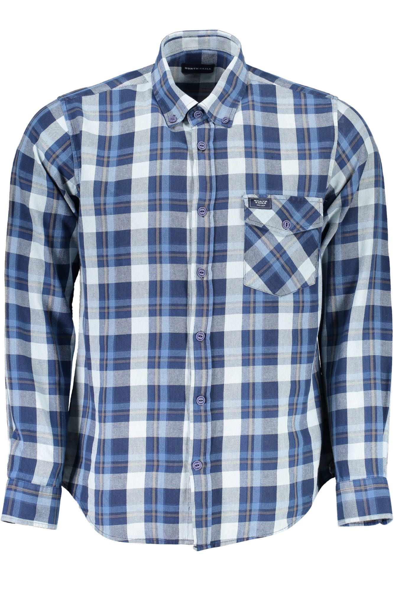 North Sails Chic Blue Cotton Button-Down Shirt