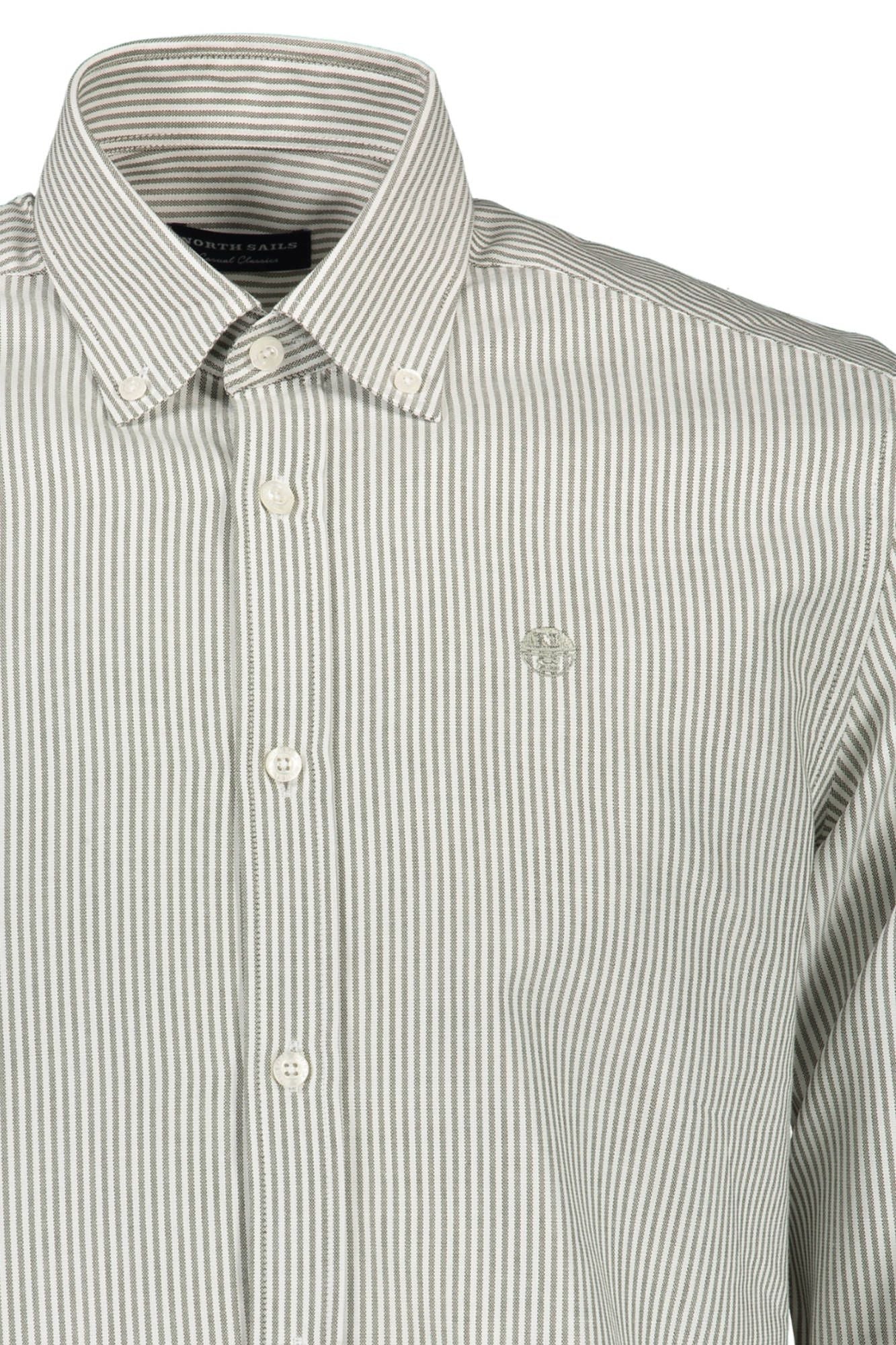 North Sails Chic Gray Button-Down Long Sleeve Shirt