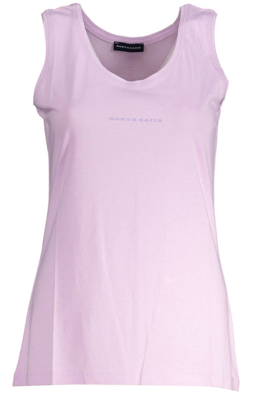 North Sails Eco-Conscious Pink Tank Top with Logo Print