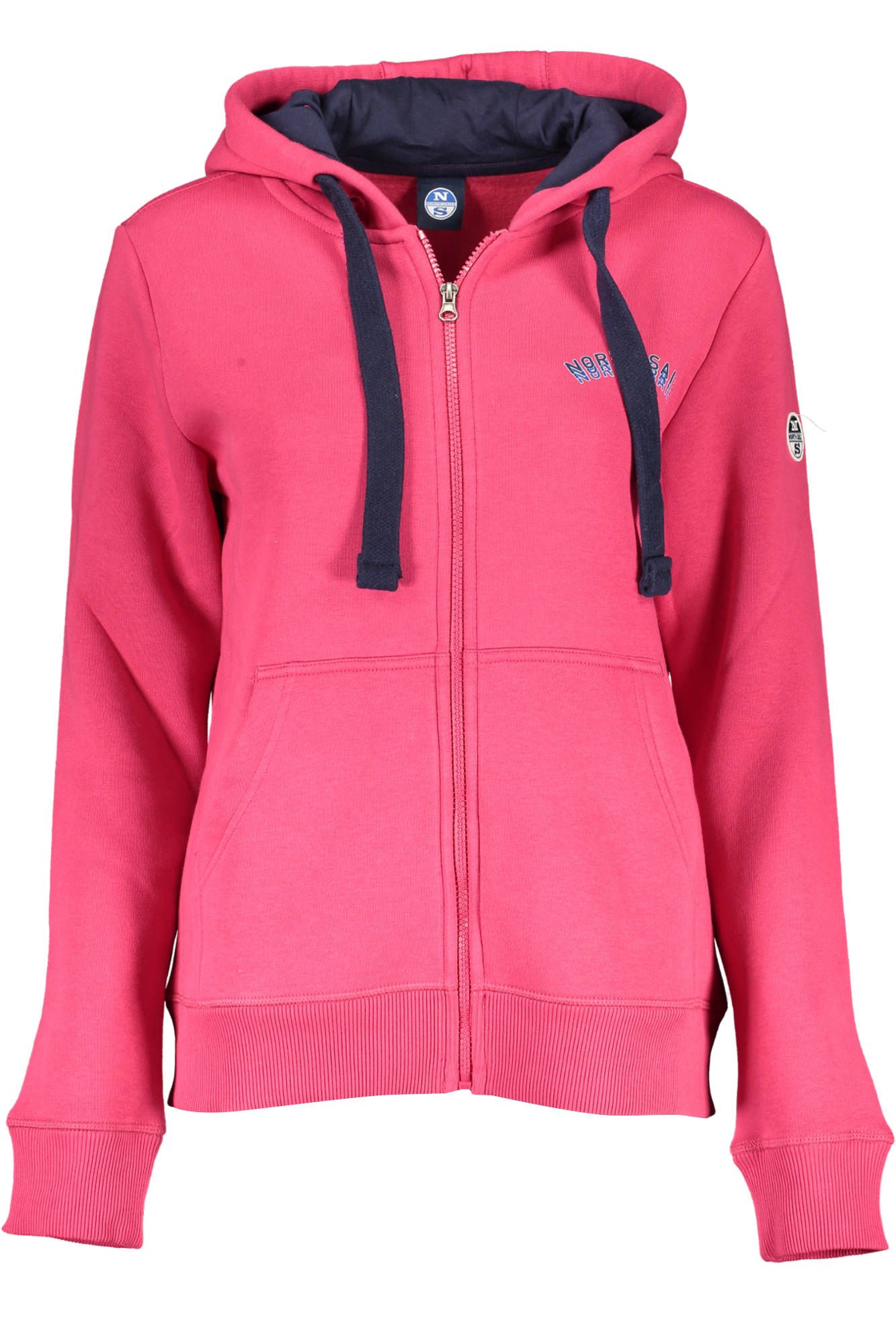 North Sails Elegant Cotton Hooded Sweatshirt in Pink