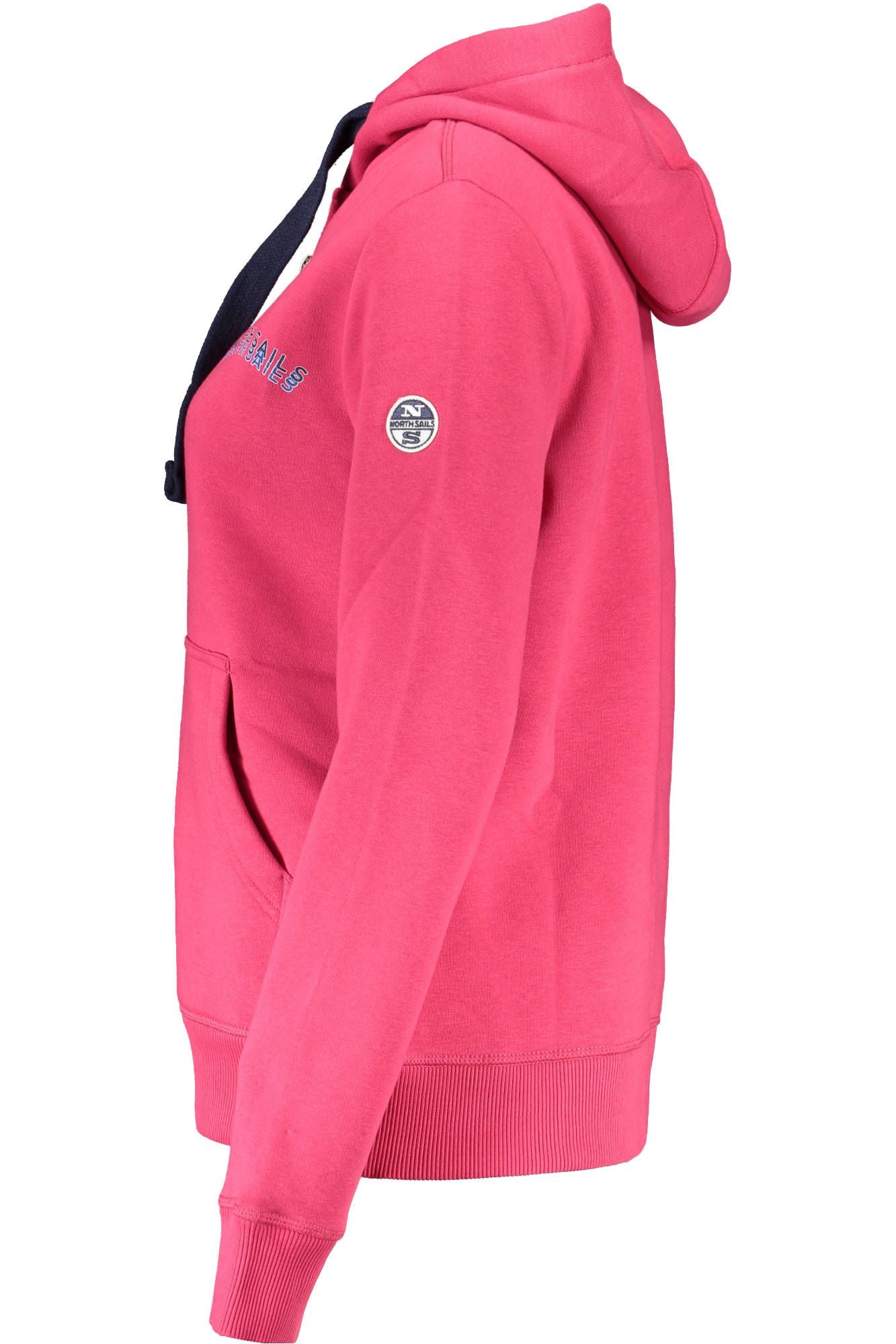 North Sails Elegant Cotton Hooded Sweatshirt in Pink